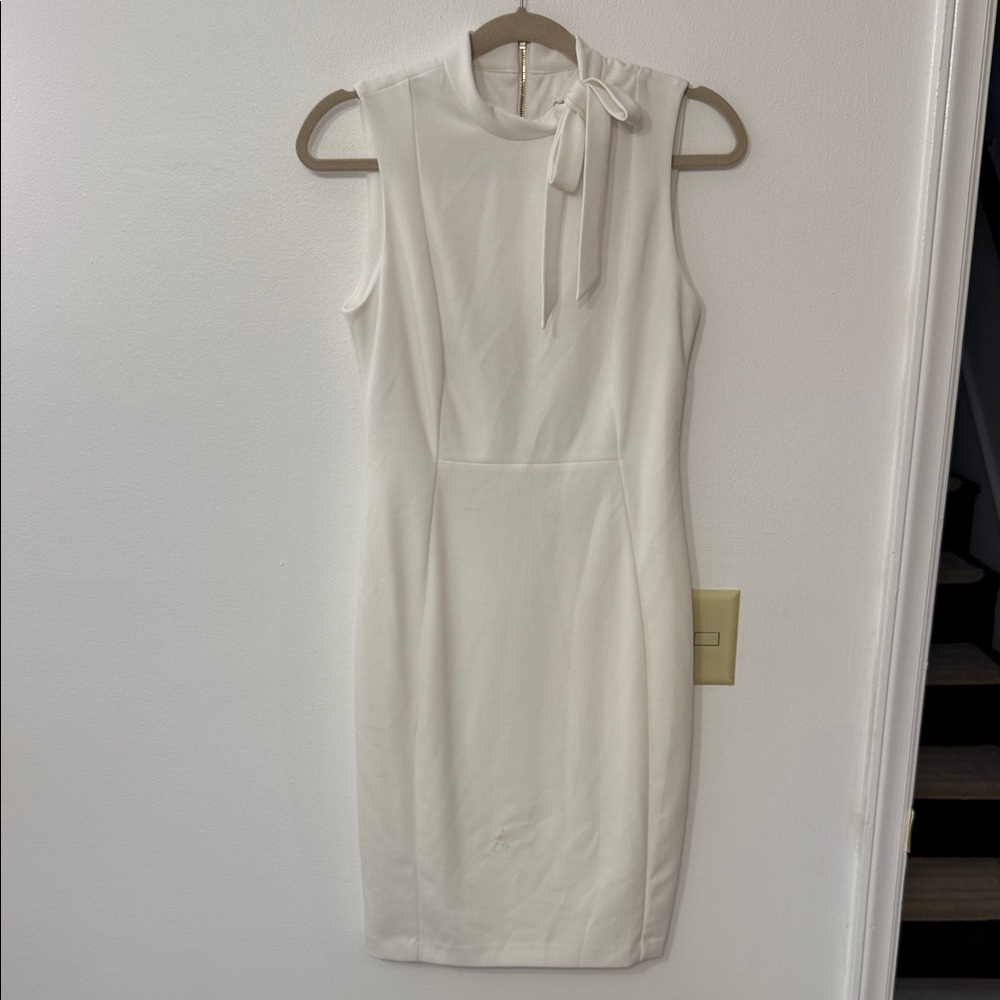 Calvin Klein Sleeveless White Dress